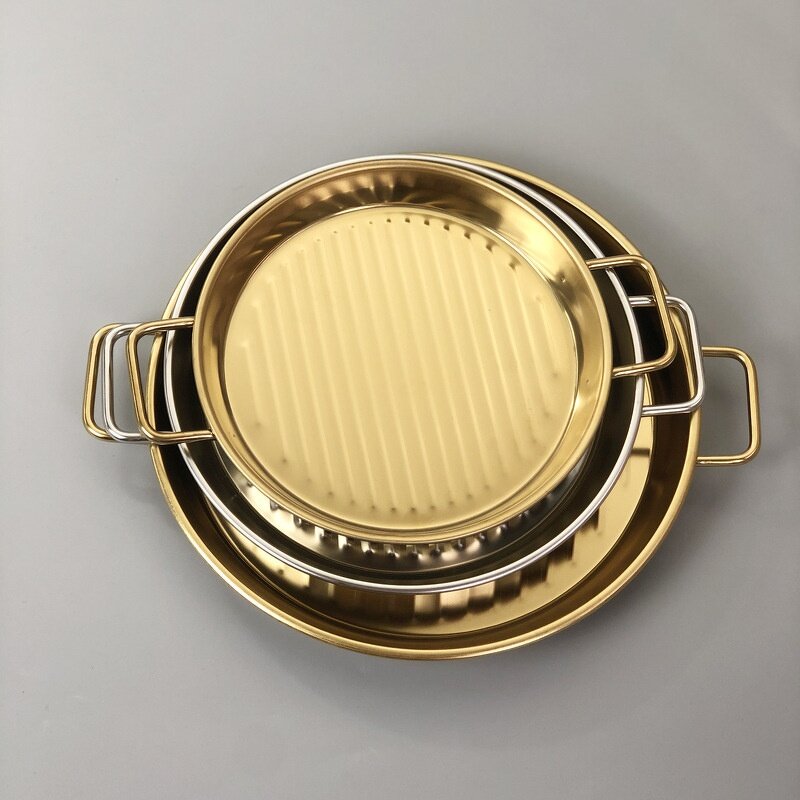 BBQ Grill Plate Manufacturer - Korean-Style Stainless Steel Party Tray