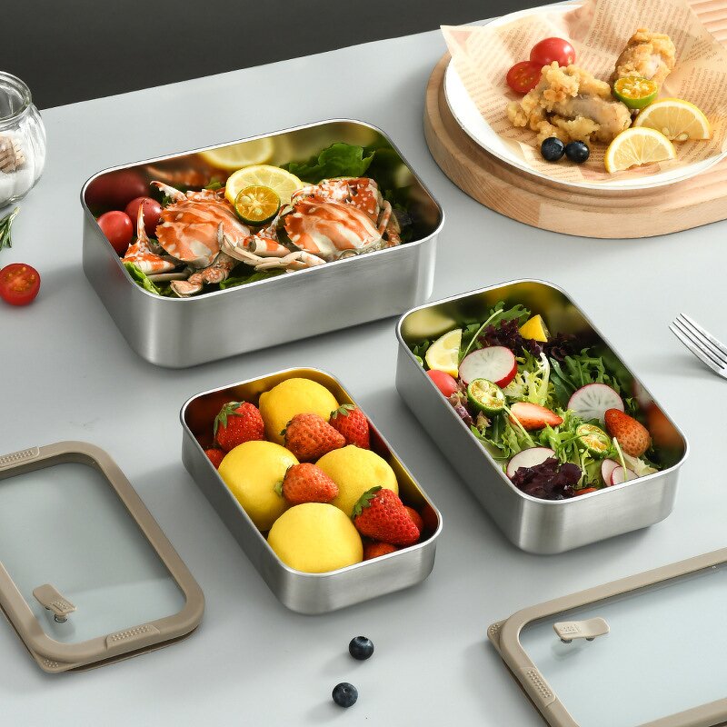 Glass Lunch Box Manufacturer - Transparent Explosion-Proof Lid Container