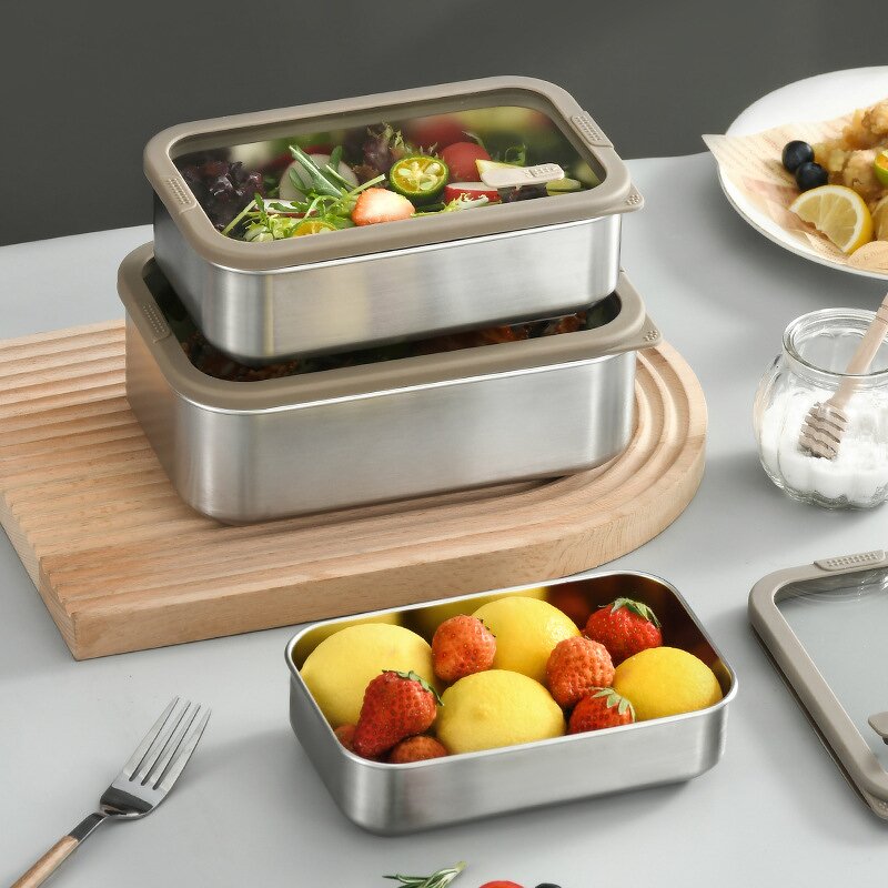 Glass Lunch Box Manufacturer - Transparent Explosion-Proof Lid Container