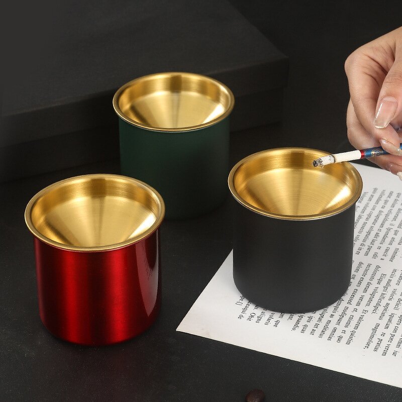 Ashtray Manufacturer - Wholesale Stainless Steel Smokeless Ashtray with Lid