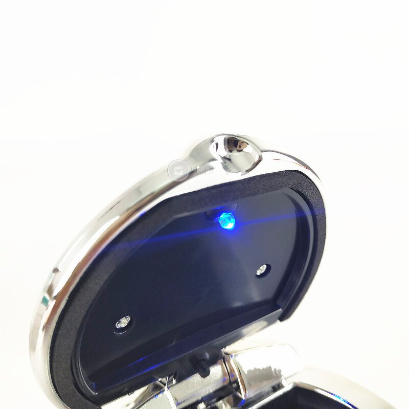Car Ashtray Manufacturer - Portable LED Lighted Ashtray Bin with Lid
