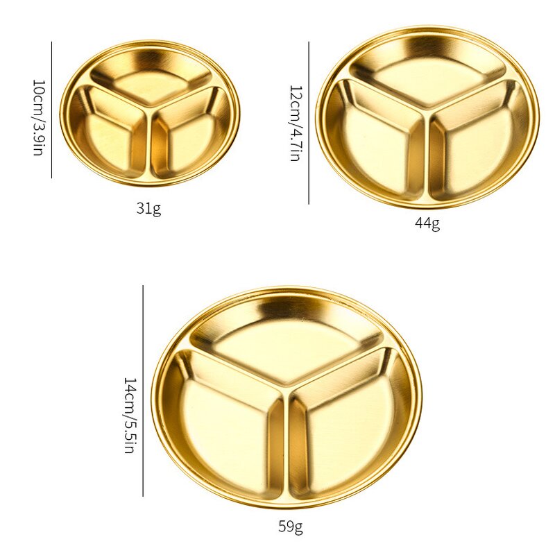 Kids Dinner Tray Manufacturer - Stainless Steel 2/3 Compartment School Tray