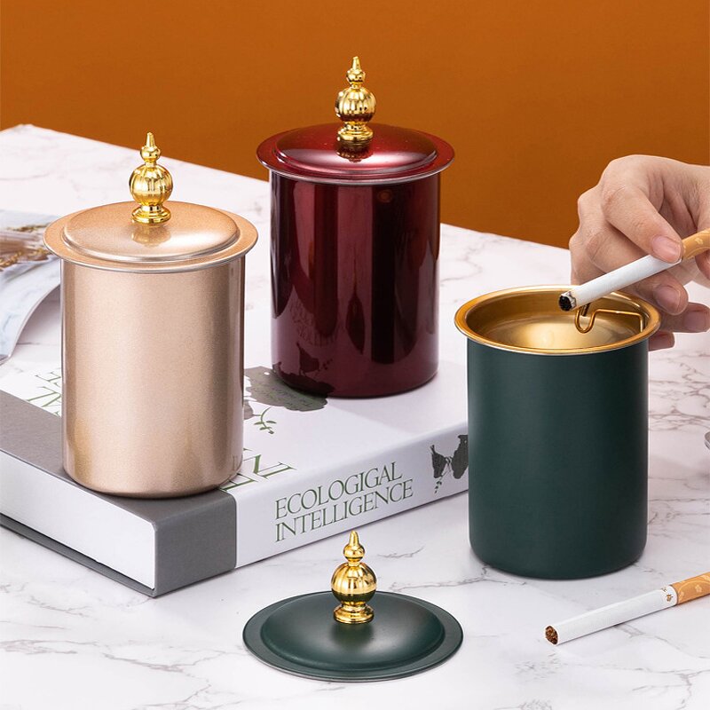 Ashtray Manufacturer - Thickened Windproof Stainless Steel Ashtray