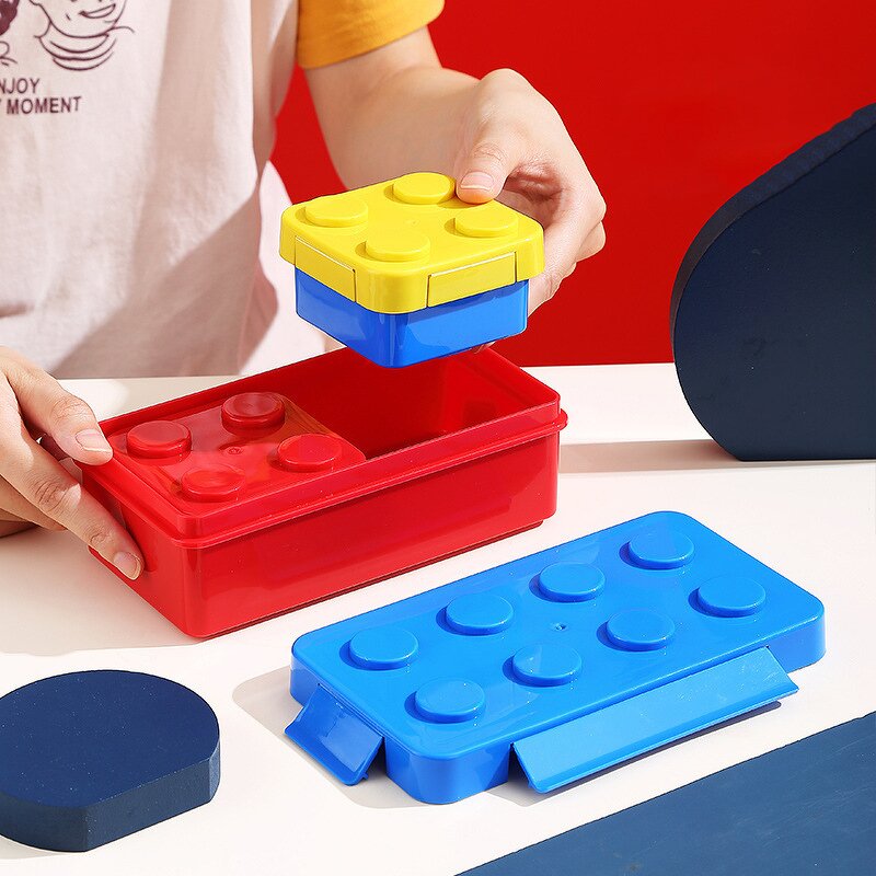 Lunch Box Manufacturer - OEM Custom Building Block Leak-Proof Box