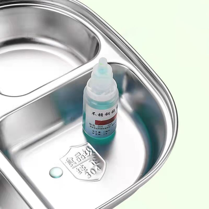 Kids Plate Manufacturer - Stainless Steel 3/4 Divided Dining Tray with Lids