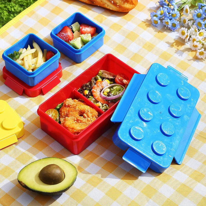 Lunch Box Manufacturer - OEM Custom Building Block Leak-Proof Box