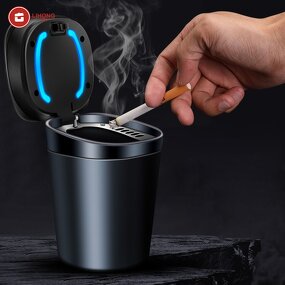 Car Ashtray Manufacturer - Wholesale Portable LED Flame Retardant Ashtray