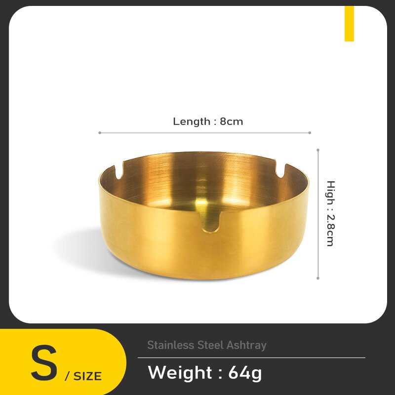 Metal Ashtray Manufacturer - Custom Size Stainless Steel Cigar Ashtray