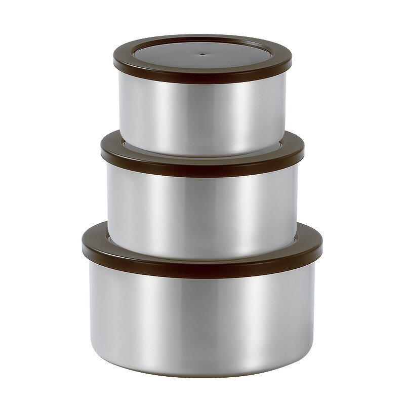 Food Storage Container Manufacturer - Round Stainless Steel Camping Box