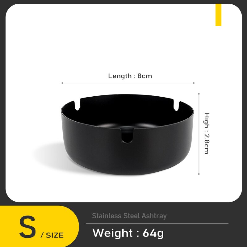 Metal Ashtray Manufacturer - Custom Size Stainless Steel Cigar Ashtray