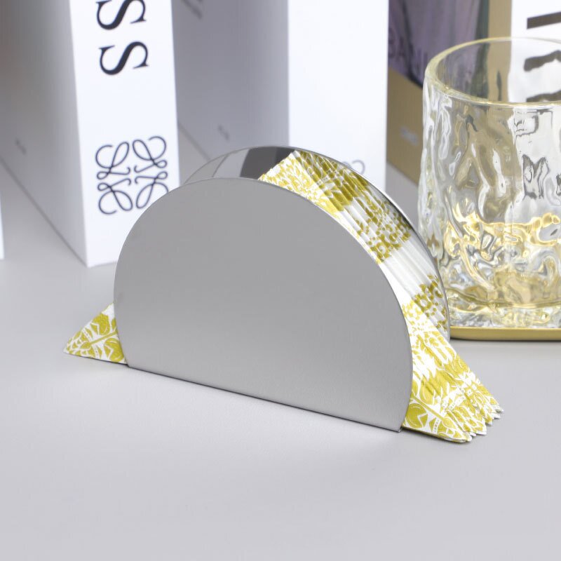 Napkin Holder Manufacturer - Stainless Steel Semi-circle Tabletop Holder