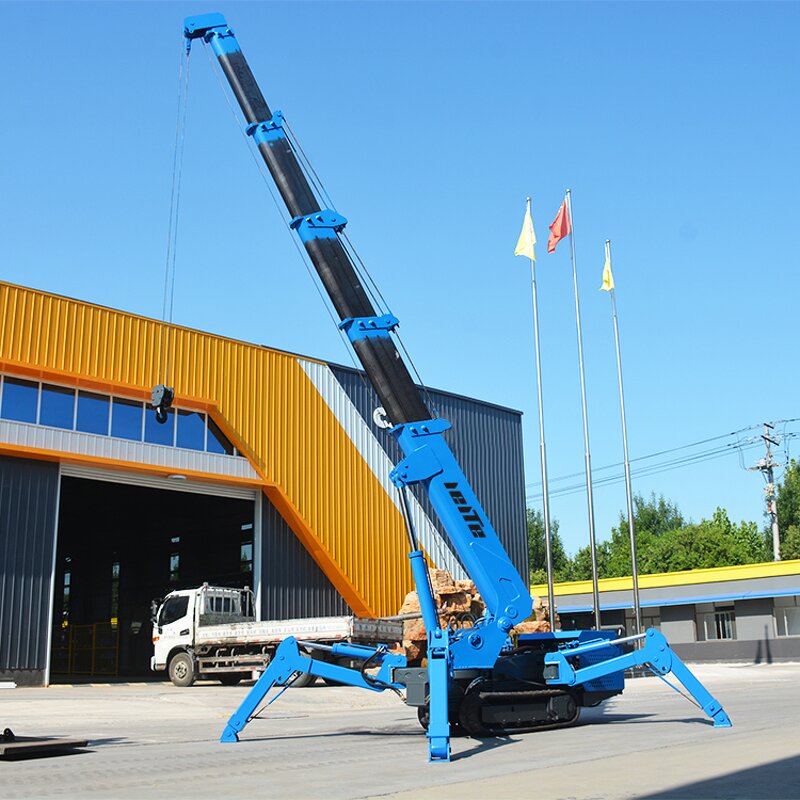 Spider Crane Manufacturer - Portable Space-Saving Crawler Crane