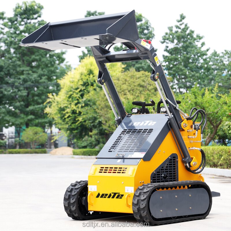 Mini Skid Steer Loader Factory - Walk Behind 4 in 1 Bucket