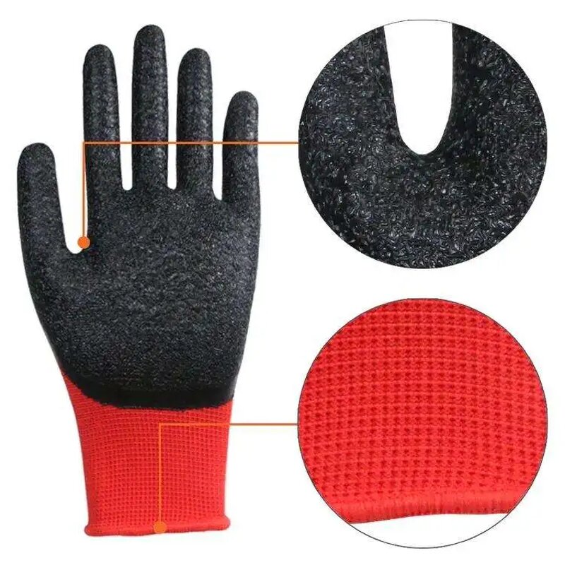 Safety Gloves Manufacturer - Free Sample Latex Anti-Abrasion Slip-Resistant