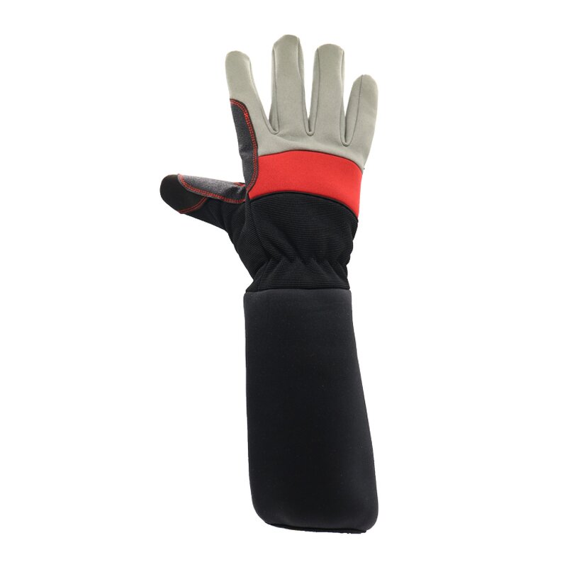 Protective Gloves Manufacturer - Long Sleeve Microfiber Leather Safety Gloves