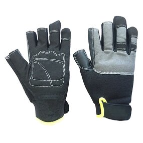 Industrial Gloves Manufacturer - Three Finger Synthetic Leather Anti-Impact