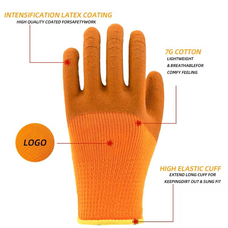 Work Gloves Manufacturer - Wholesale Latex-Coated Thickening Warmth Gloves