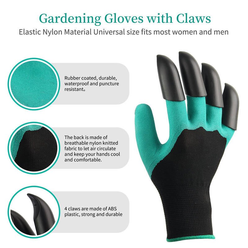 Garden Gloves Manufacturer - Household Latex Coated Claw Digging Gloves