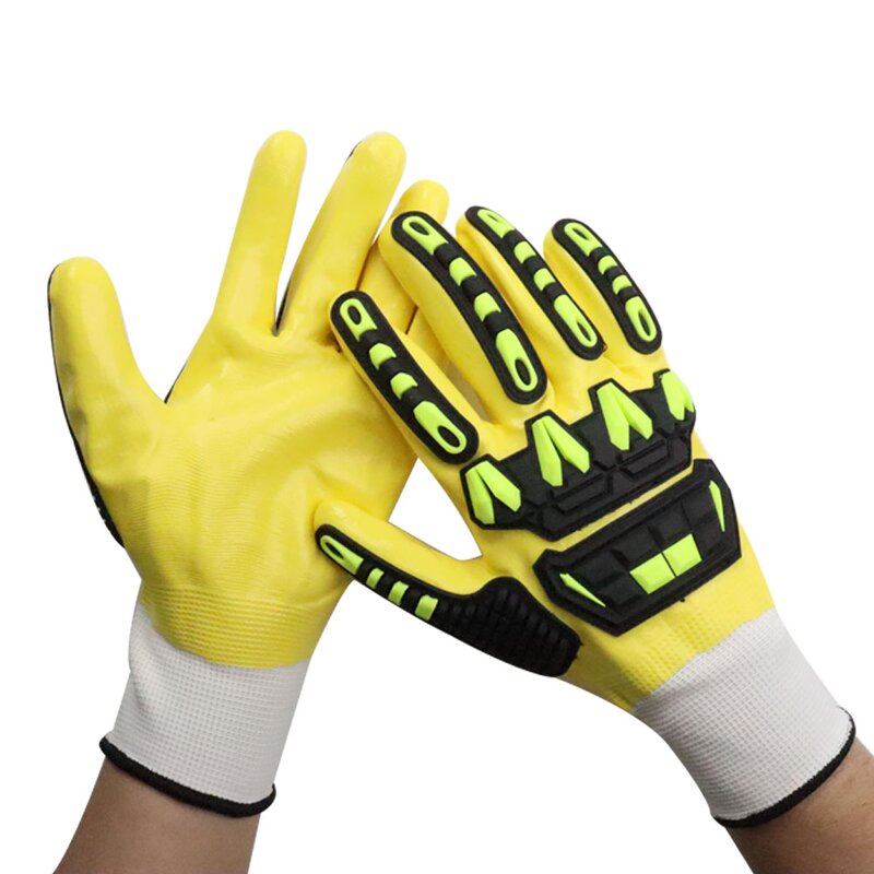 Industrial Gloves Manufacturer - TPR Oilfield Cut Resistant Impact Gloves