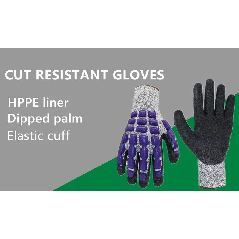 Work Gloves Manufacturer - TPR Anti Impact Cut Resistant Safety Gloves