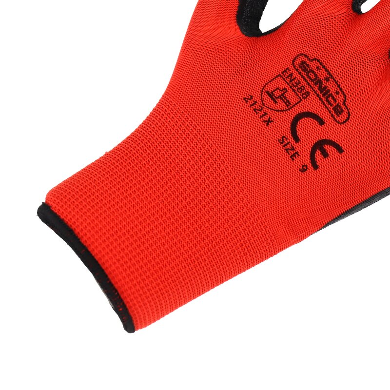 Work Safety Gloves Manufacturer - CE 13g Anti-Static Dipped Crinkle Gloves