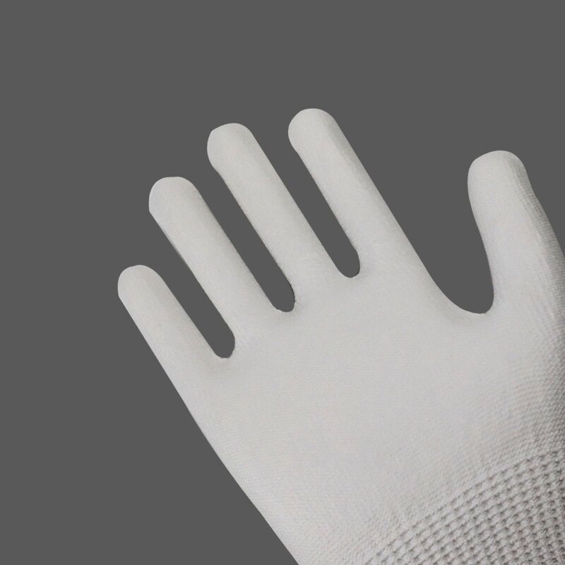 Work Gloves Manufacturer - OEM Custom White PU Coated HPPE Gloves
