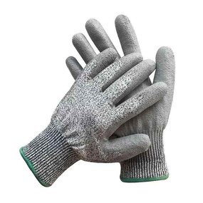 Construction Gloves Manufacturer - PU-Coated Cut Resistant Level 5 Gloves