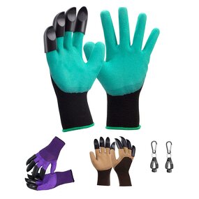 Garden Gloves Manufacturer - Waterproof Latex with Claws Planting Gloves