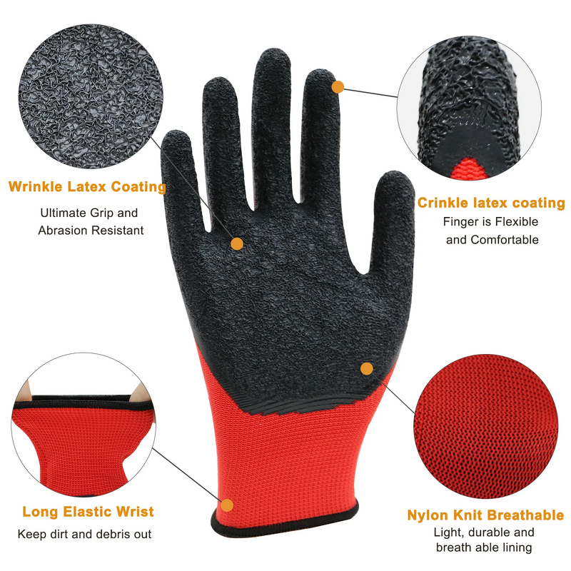 Construction Gloves Manufacturer - Wholesale Grip Anti Slip Puncture Resistant