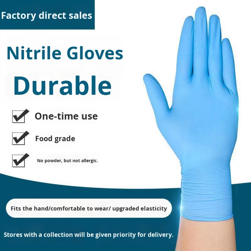 Examination Gloves Manufacturer - Blue Black Nitrile Powder Free Gloves