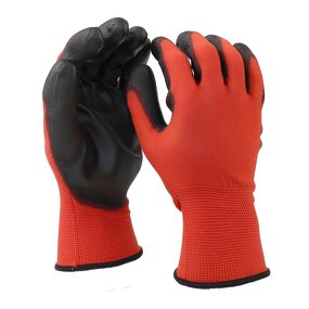 Gardening Gloves Manufacturer - PU Coated 13G Polyester Nylon Work Gloves