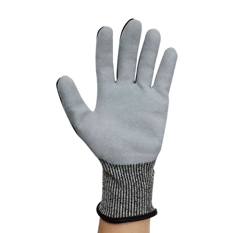 Winter Gloves Manufacturer - HPPE TPR Nitrile Black Men Protective Gloves