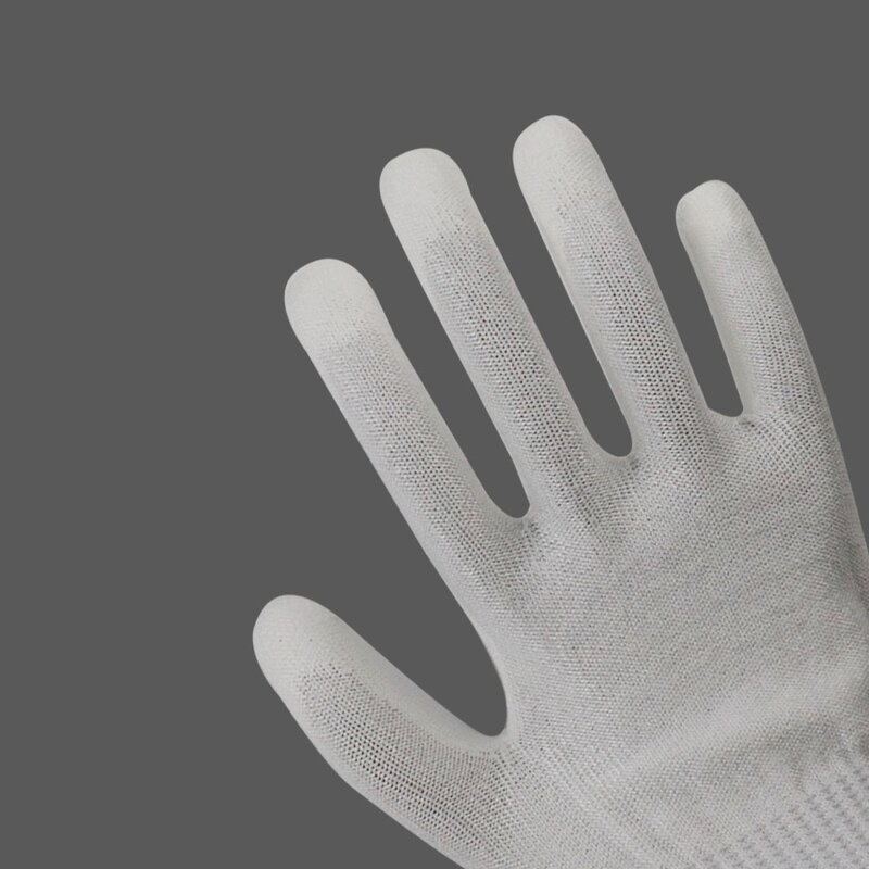 Work Gloves Manufacturer - OEM Custom White PU Coated HPPE Gloves