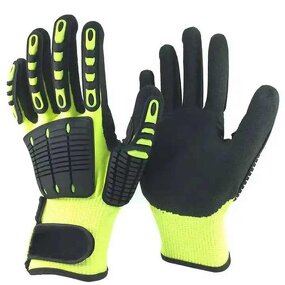 Protective Gloves Manufacturer - Sandy Nitrile HPPE TPR Knuckle Gloves