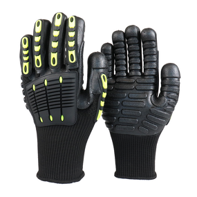 Mechanic Gloves Manufacturer - TPR Anti-Cut Shock Absorption Safety Gloves
