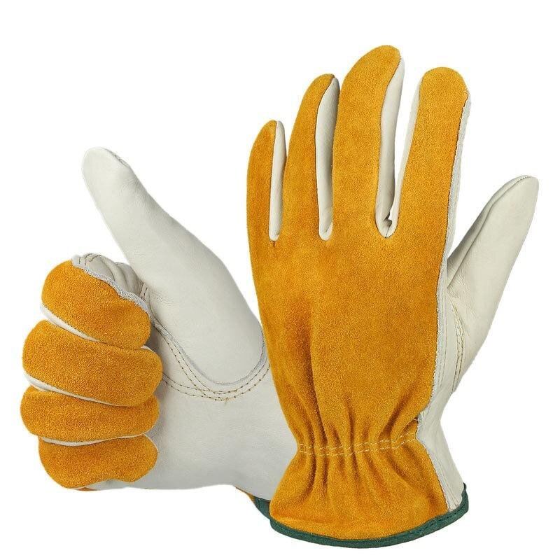 Leather Gloves Manufacturer - Anti-Cut Heat Resistant Cowhide Multi-Use Gloves