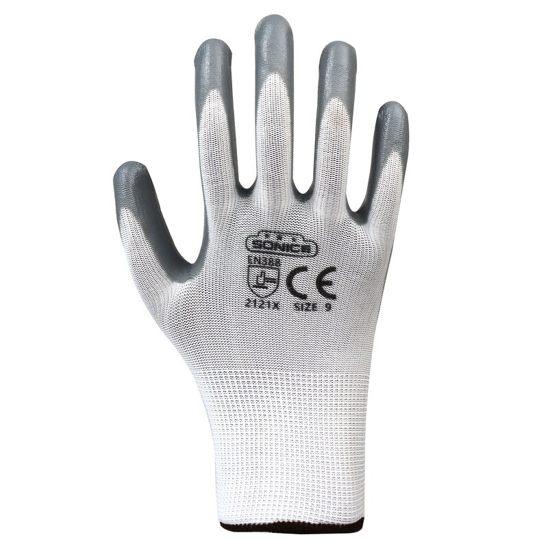 Industrial Gloves Manufacturer - Custom EN388 13G Nitrile Anti-Static Gloves