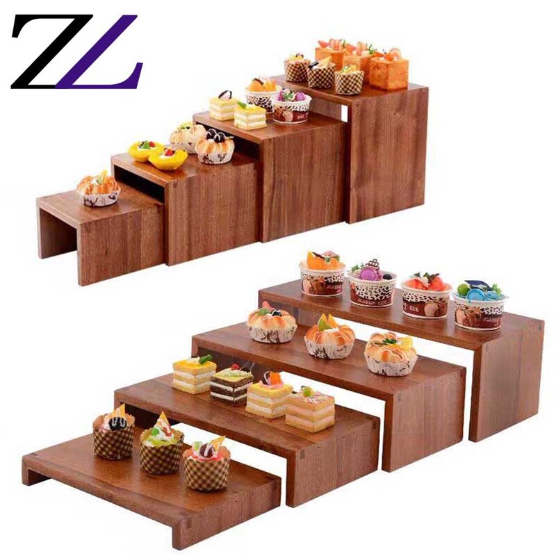Wooden Buffet Stand Factory - Saudi Arabic 3 Tier Cake Buffet Raiser