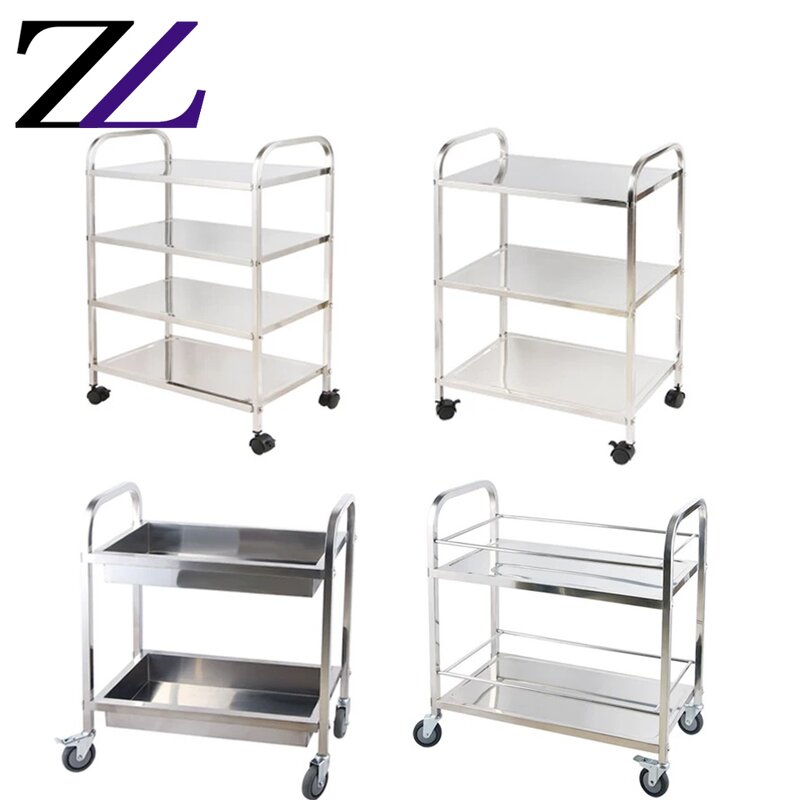 Food Transport Cart Factory - Stainless Steel 3 Tier Hot Service Trolley