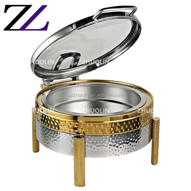 Chafing Dish Manufacturer - 2025 Luxury Gold Arabic Square Design