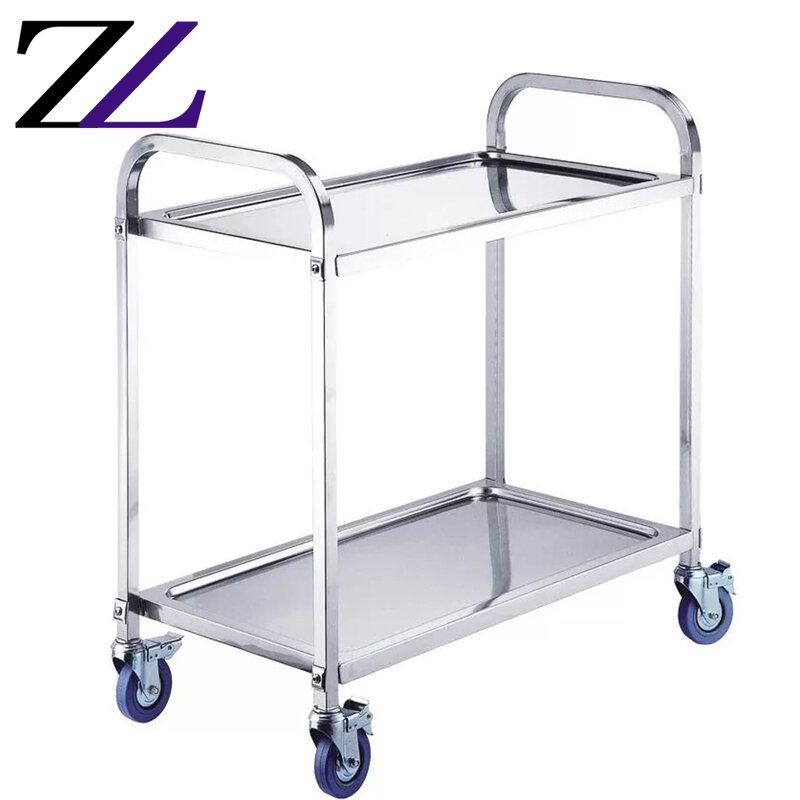 Food Transport Cart Factory - Stainless Steel 3 Tier Hot Service Trolley