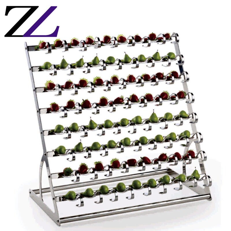 Buffet Display Stand Supplier - Wall Mounted Stainless Steel Mobile Cart