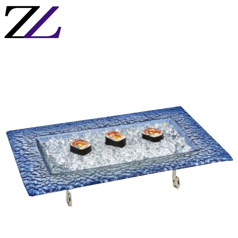 Glass Plates Supplier - Round Purple Eco Plates Kitchen Dinner Set