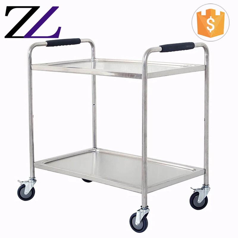 Service Trolley Factory - 3 Tiers Food Distribution Wine Liquor Cart