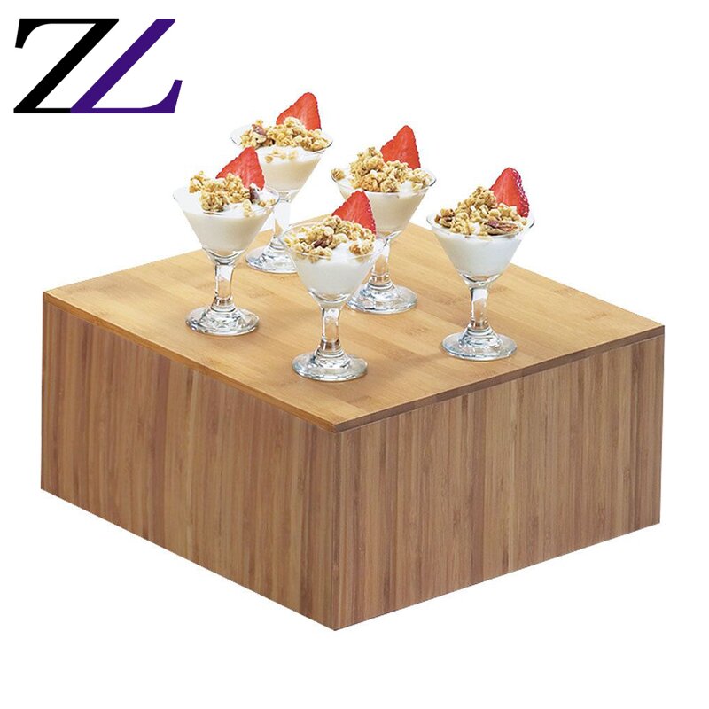 Beverage Cooler Display Supplier - Rectangular Stainless Steel Wood Ice