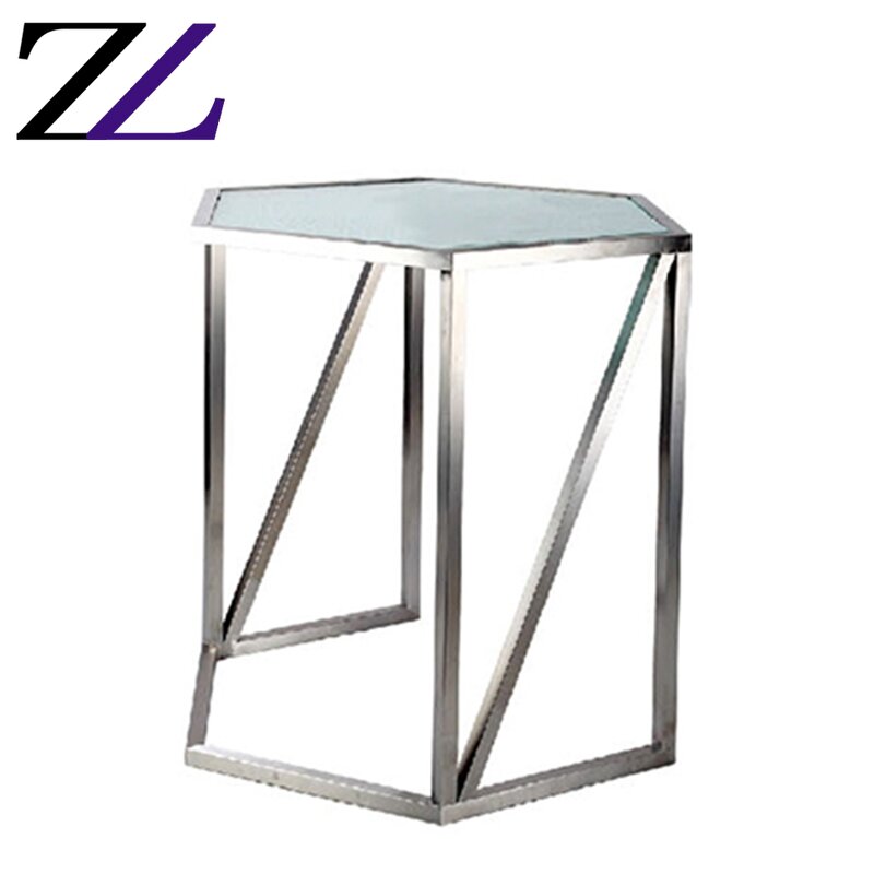 Buffet Table Supplier - Square Steel Stent Wine Table with Light