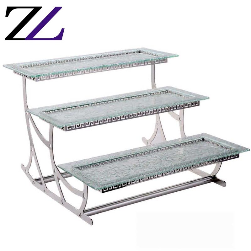 Cake Display Stand Factory - Popping Banquet Glass Fruit Plate Decoration