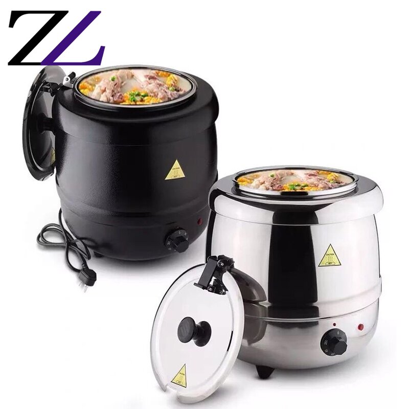 Soup Kettle Manufacturer - 11L Glass Lid Hydraulic Electric Heating