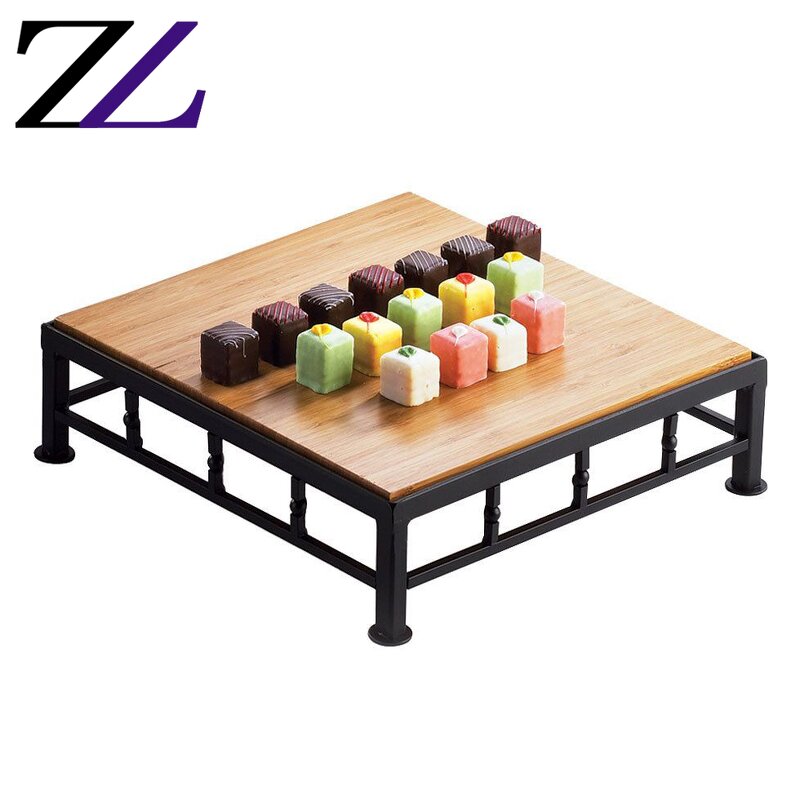 Beverage Cooler Display Supplier - Rectangular Stainless Steel Wood Ice