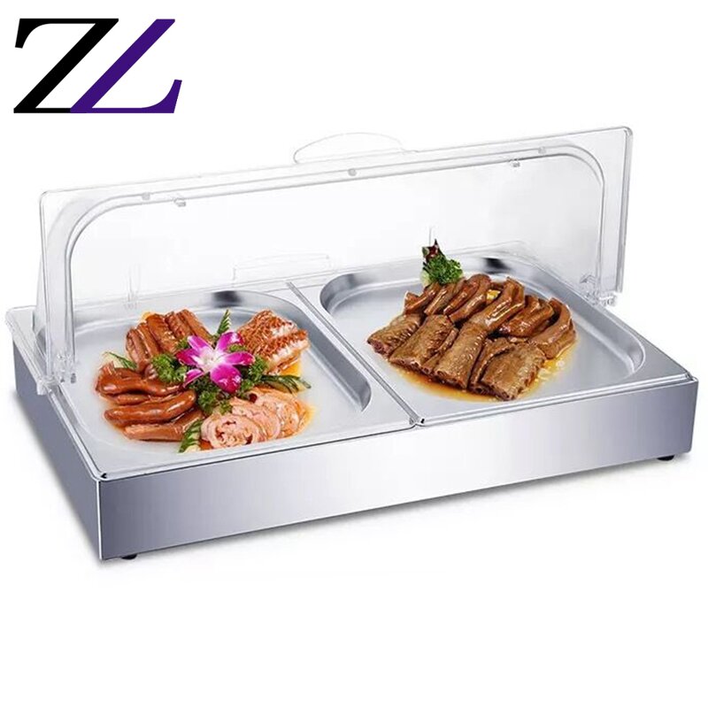 Buffet Display Case Factory - Oblong Acrylic Cover Salad Cold Food